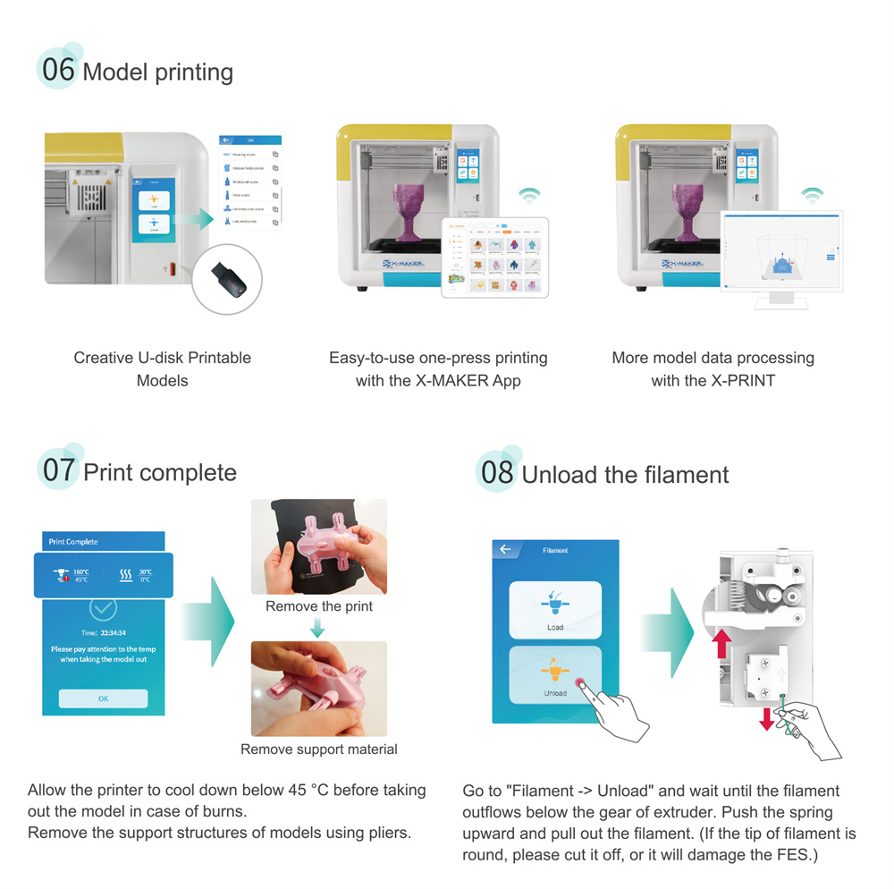 AOSEED-X-MAKER-Kinder-3D-Drucker-Hochpraumlzision-01005-mm-Ultra-Leise-lt50dB-Wireless-Smart-One-Pre-2019939-20